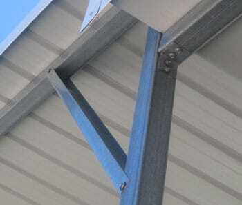 Metal Building Peak Bracing